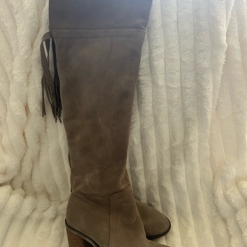 Franco Sarto Brown Over the Knee Boots
